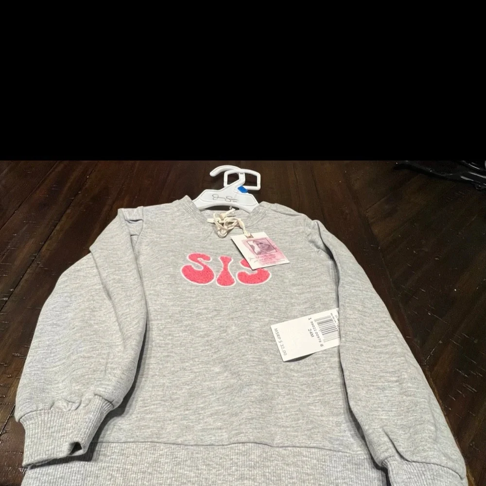 Jessica Simpson Baby Girl Gray 2 Piece Set Size 24 Months